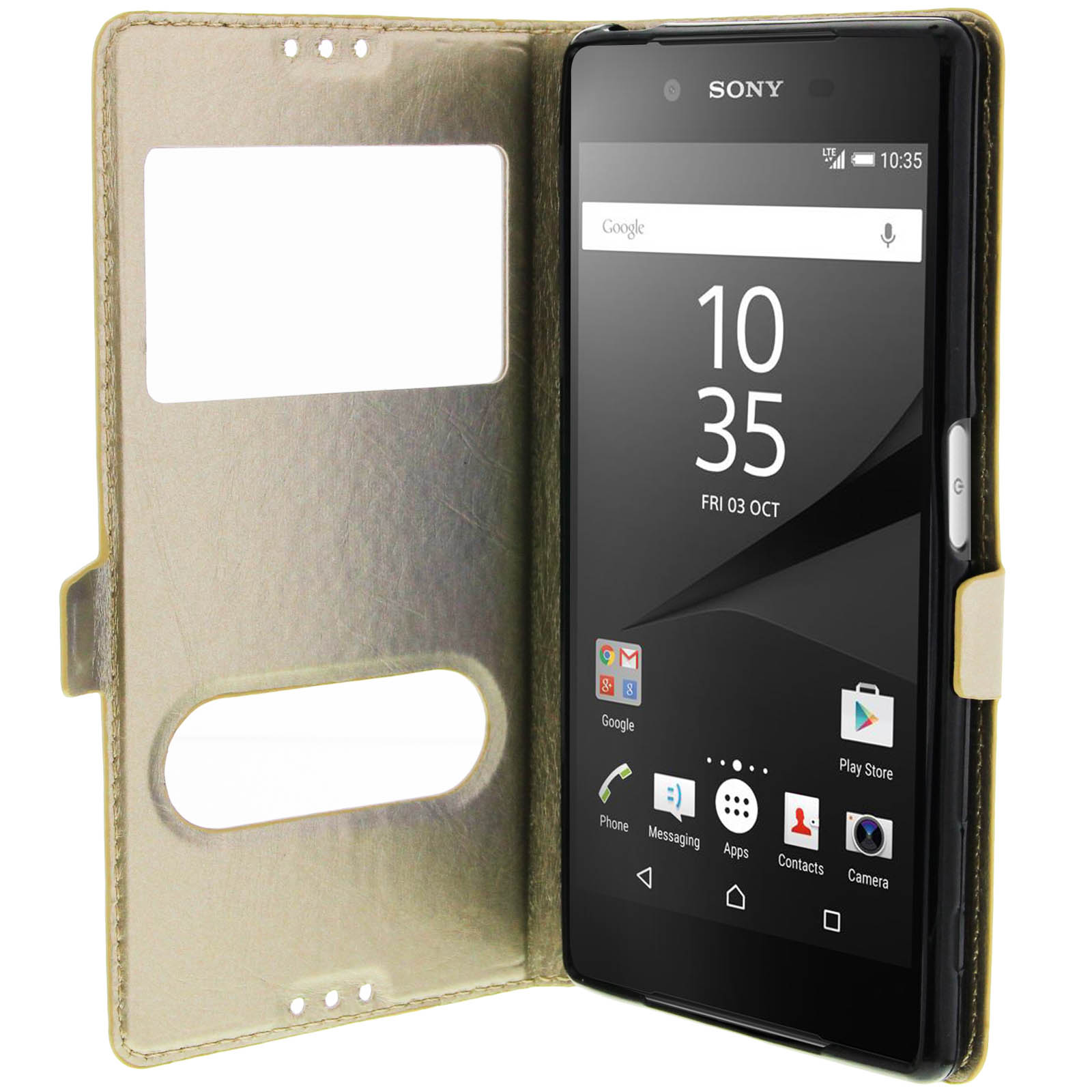Sony, AVIZAR Z5, Series, Towind Xperia Bookcover, Gold