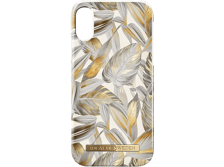 IDEAL OF SWEDEN Platinum Leaves Hülle Series, Backcover, Apple, iPhone XS, Silber