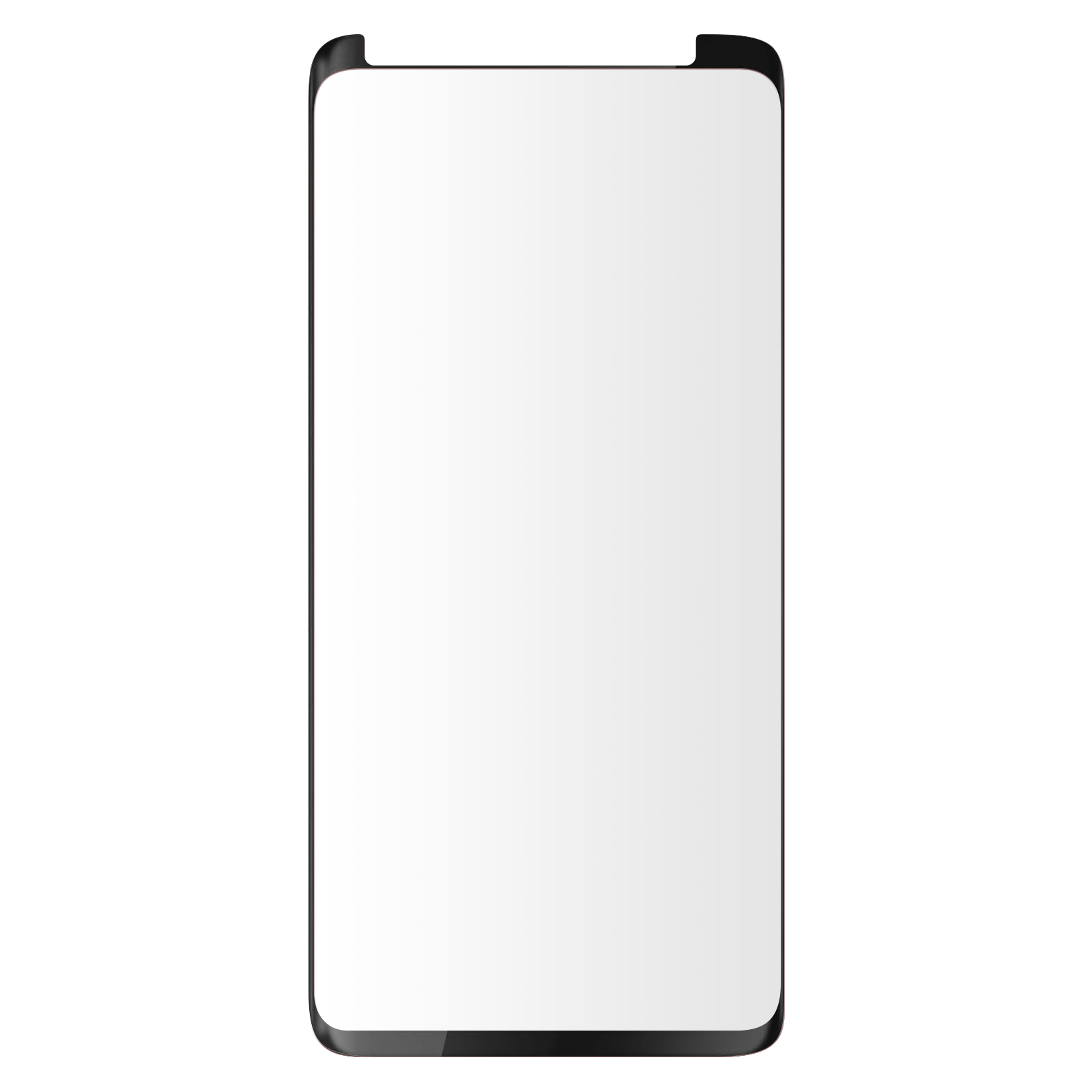 Glas Galaxy S9 Schwarz Rand Samsung Schutzfolie Gehärtetes Härtegrad, mit 9H AVIZAR Glas-Folien(für Plus)