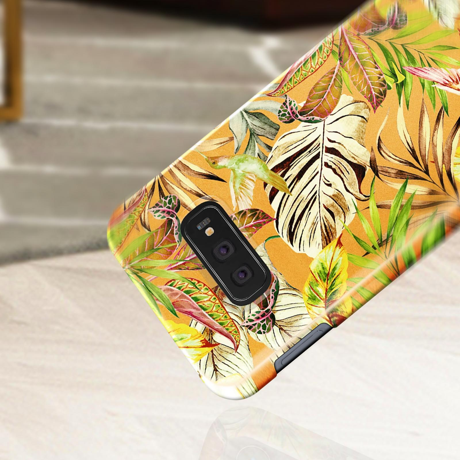 Samsung, Orange S10e, Series, Jungle Hülle Mango Galaxy Backcover, OF IDEAL SWEDEN