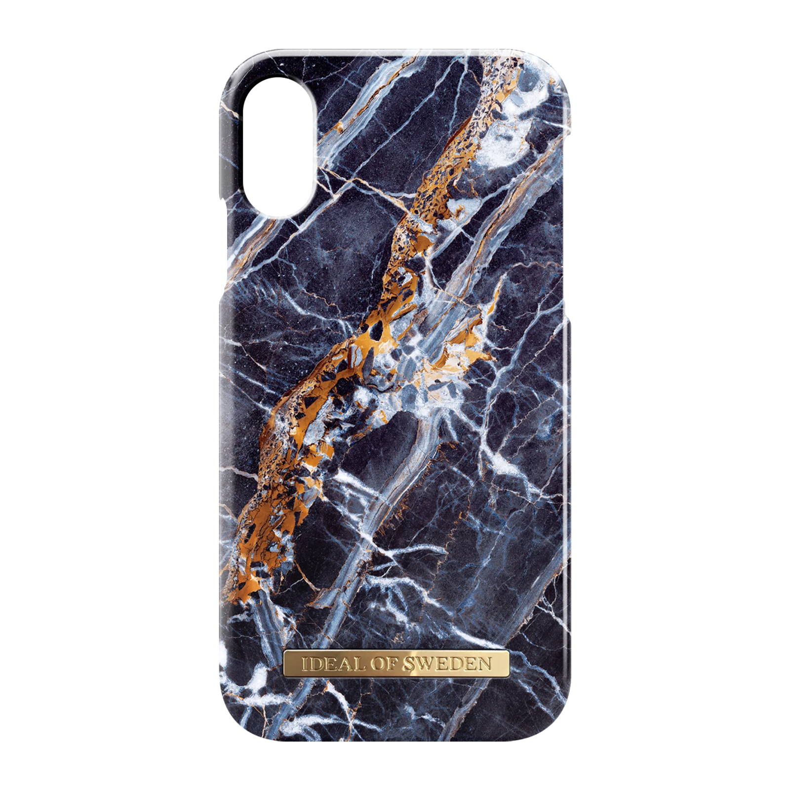 IDEAL OF Series, SWEDEN Hülle Blau Marble XS, Midnight Apple, iPhone Backcover, Blue