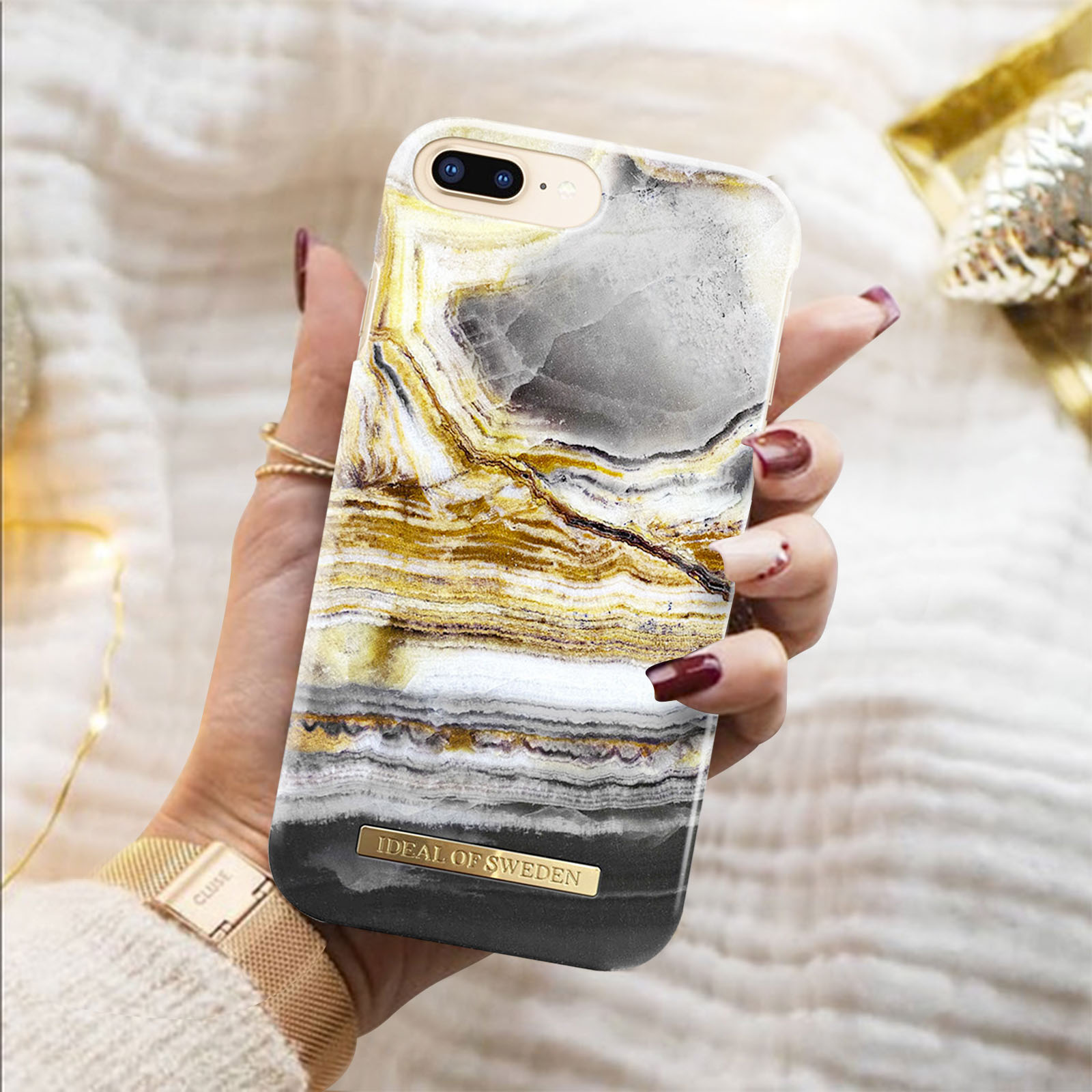 Agate 8 Space SWEDEN Backcover, Hülle Outer OF Bunt Series, IDEAL iPhone Plus, Apple,