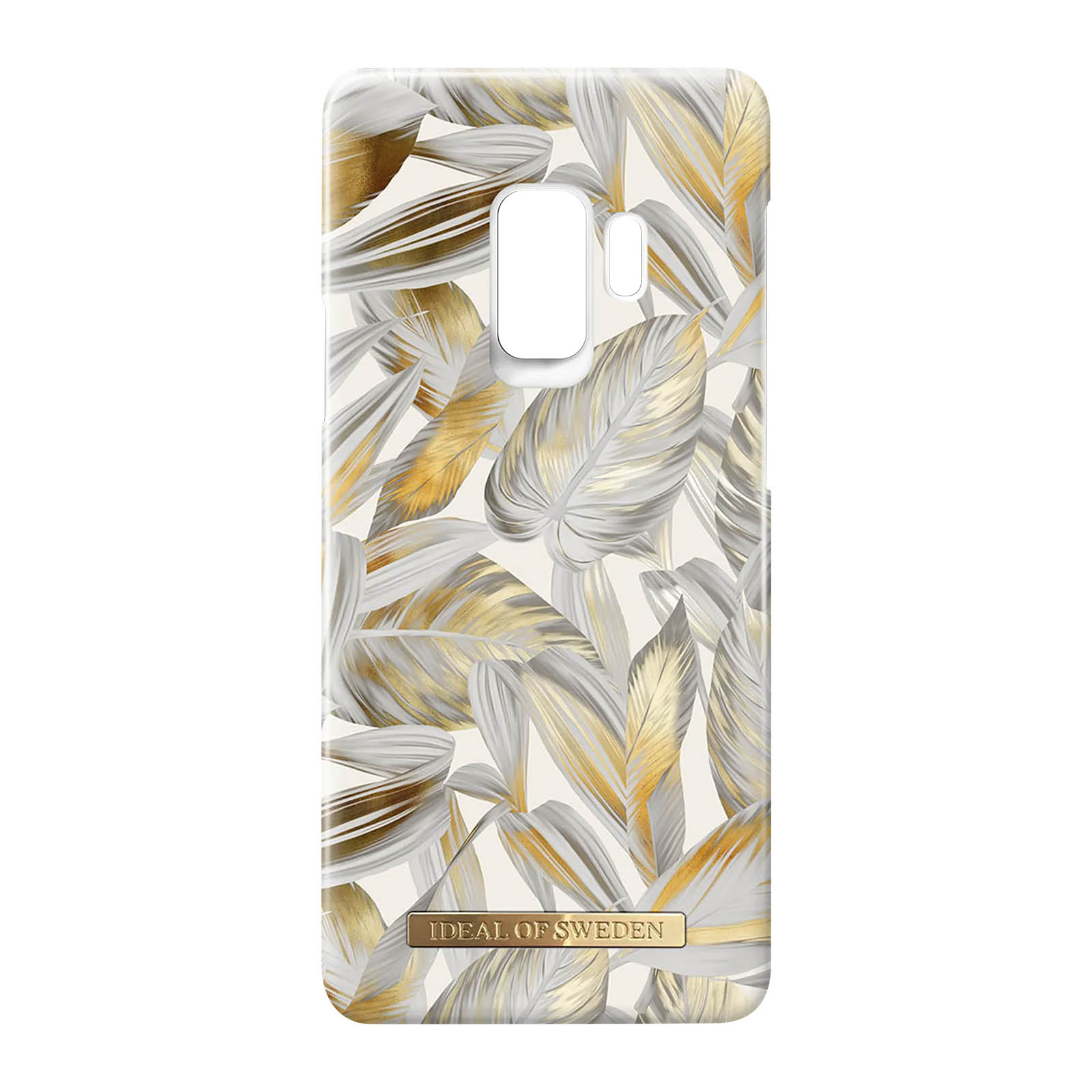 IDEAL OF SWEDEN Platinum Leaves Series, Hülle Samsung, S9, Silber Galaxy Backcover