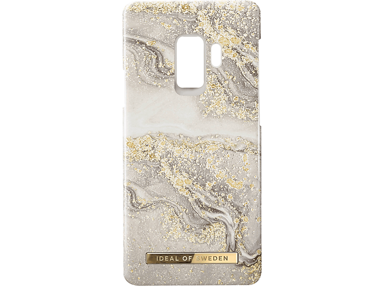 IDEAL OF SWEDEN Sparkle Greige Marble Hülle Series, Backcover, Samsung, Galaxy S9, Gold