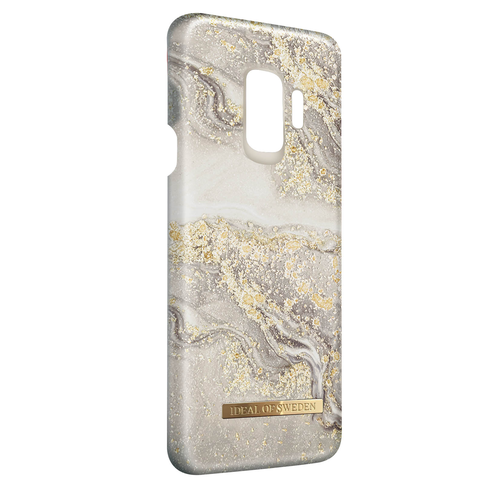 IDEAL OF SWEDEN Galaxy Hülle Samsung, S9, Marble Series, Gold Greige Backcover, Sparkle