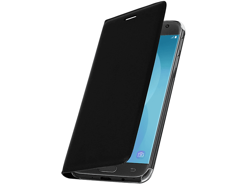 AVIZAR Flico Samsung, Schwarz Series, Galaxy 2017, J7 Bookcover