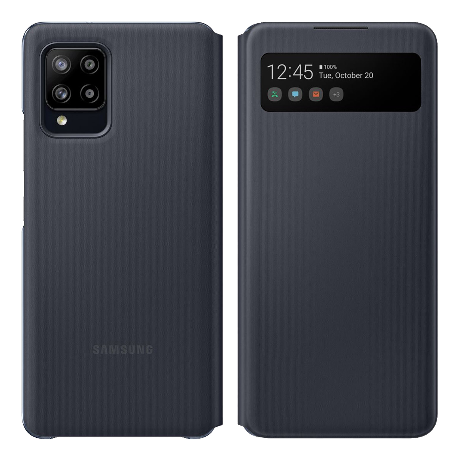 SAMSUNG Slim Galaxy Bookcover, Schwarz Series, A42, Samsung
