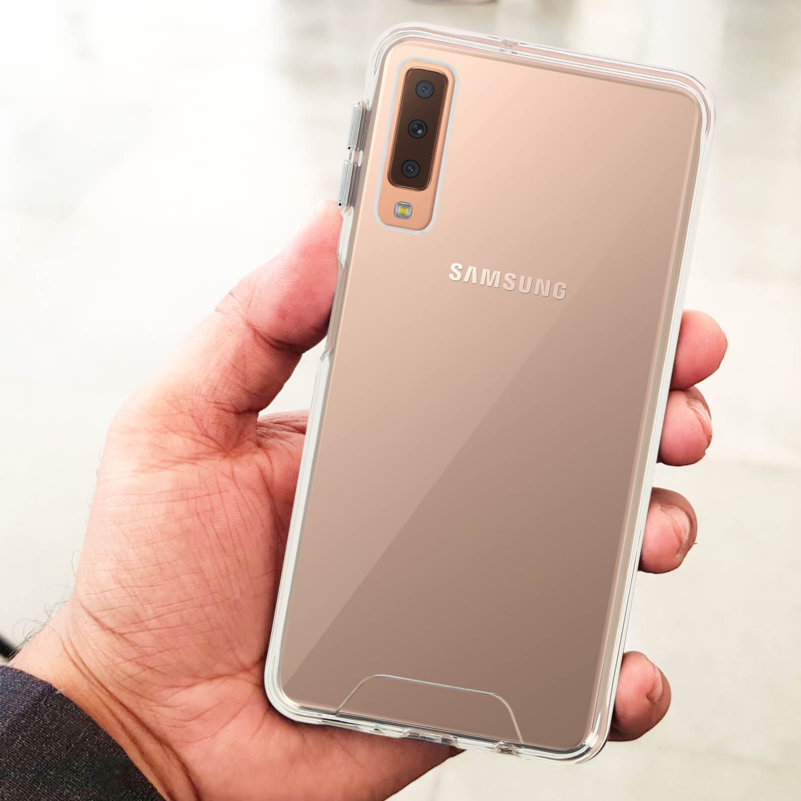 AVIZAR Bazik Series, Backcover, Samsung, A7 Transparent Galaxy 2018