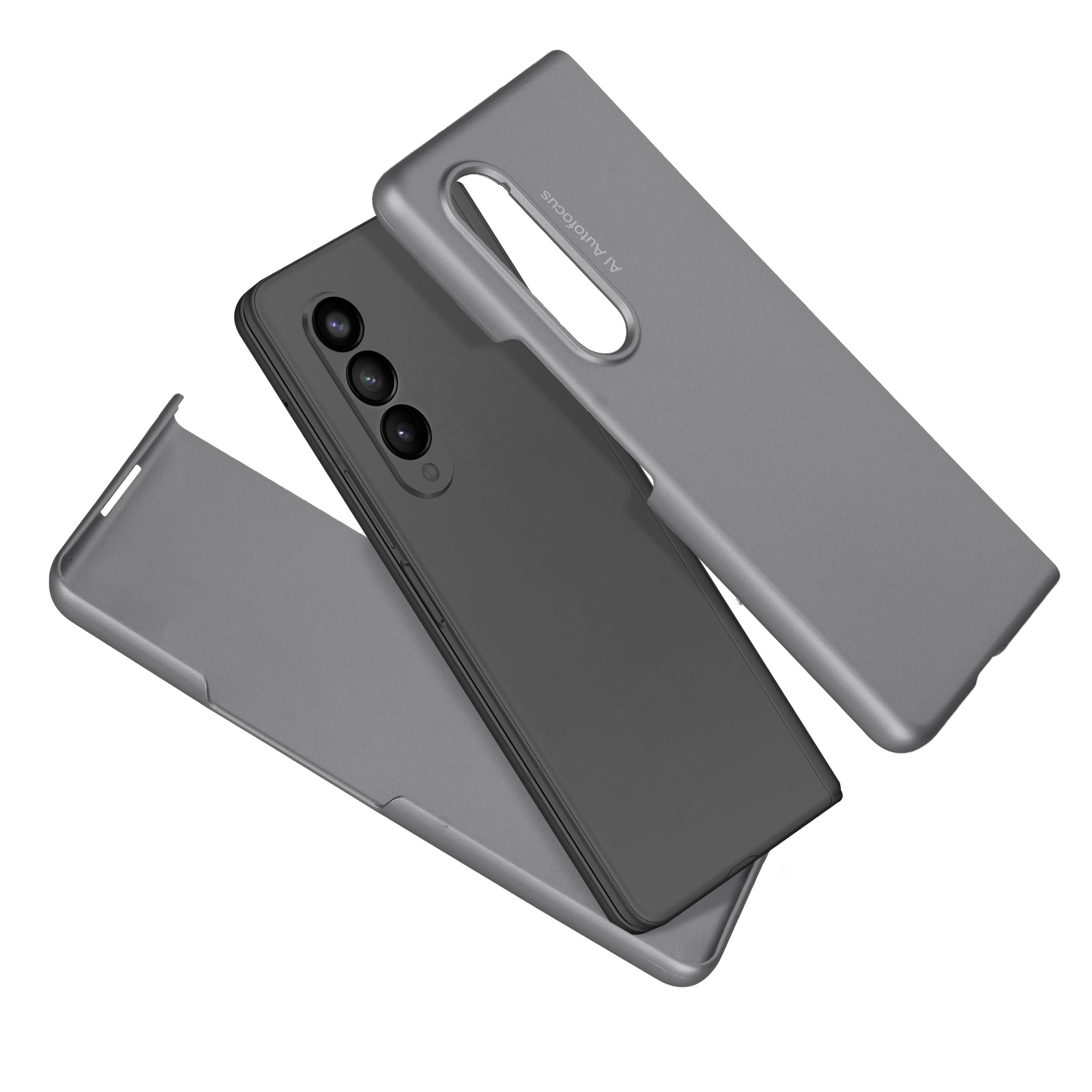 AVIZAR zwei-teilig Series, Backcover, Galaxy Fold Z 3, Samsung, Grau