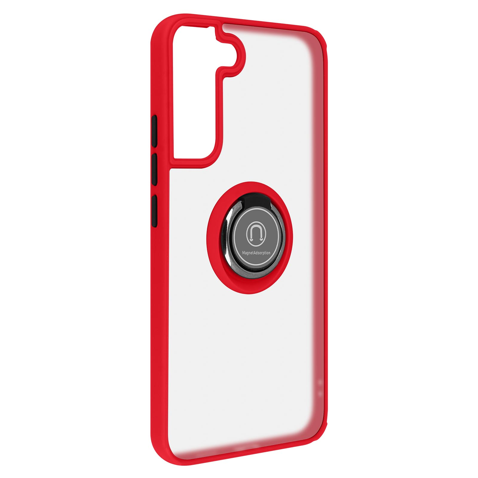 AVIZAR Handyhülle S22, Ring-Halterung Galaxy Samsung, Backcover, mit Rot Series