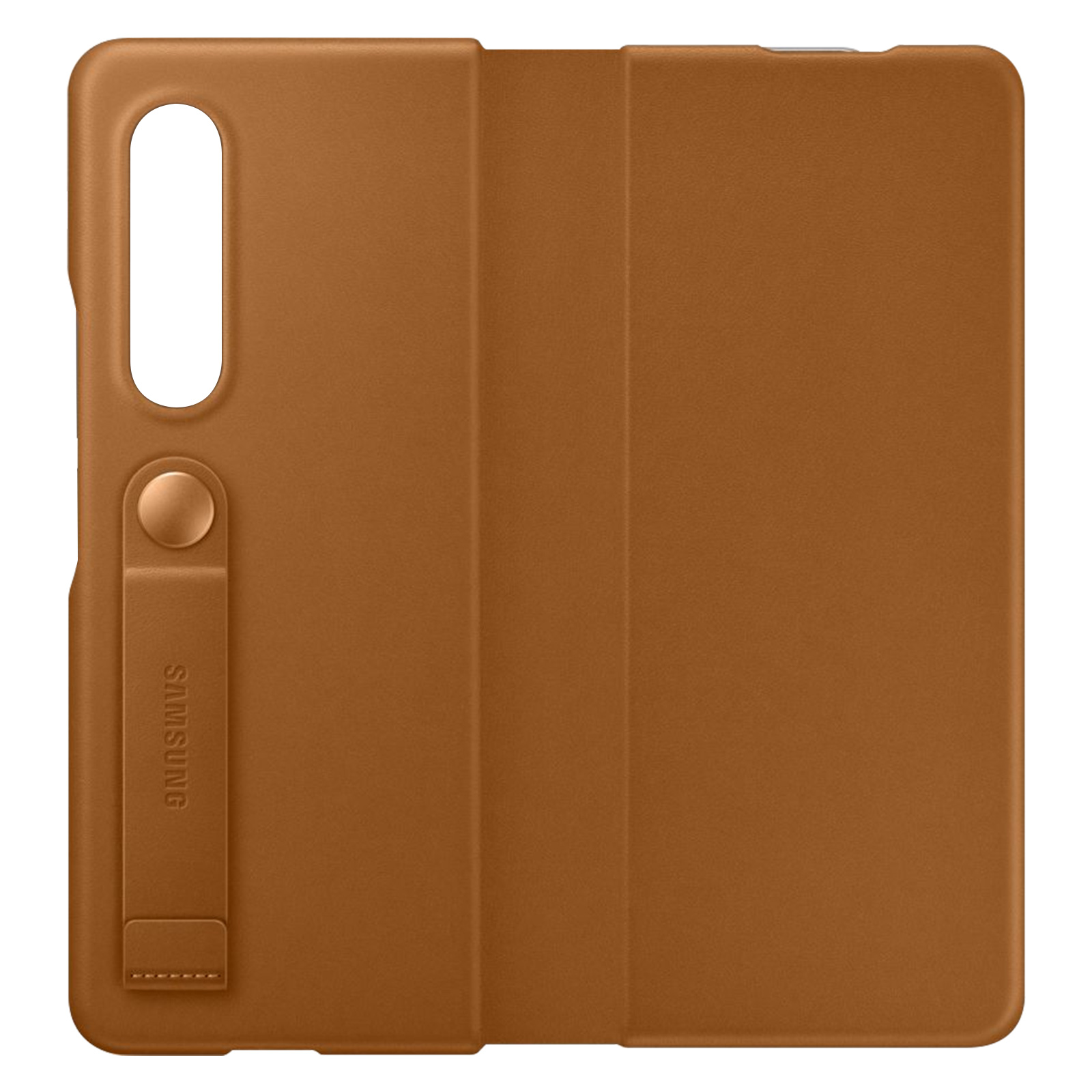SAMSUNG Leather Cover Braun Samsung, Z Galaxy 3, Series, Fold Backcover