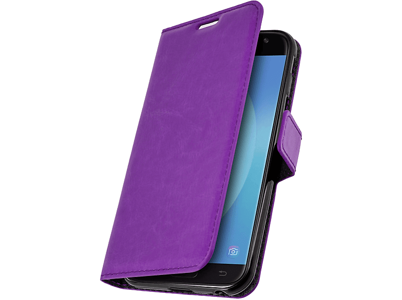 AVIZAR Vintage Series, Bookcover, 2017, Violett Samsung, Galaxy J3
