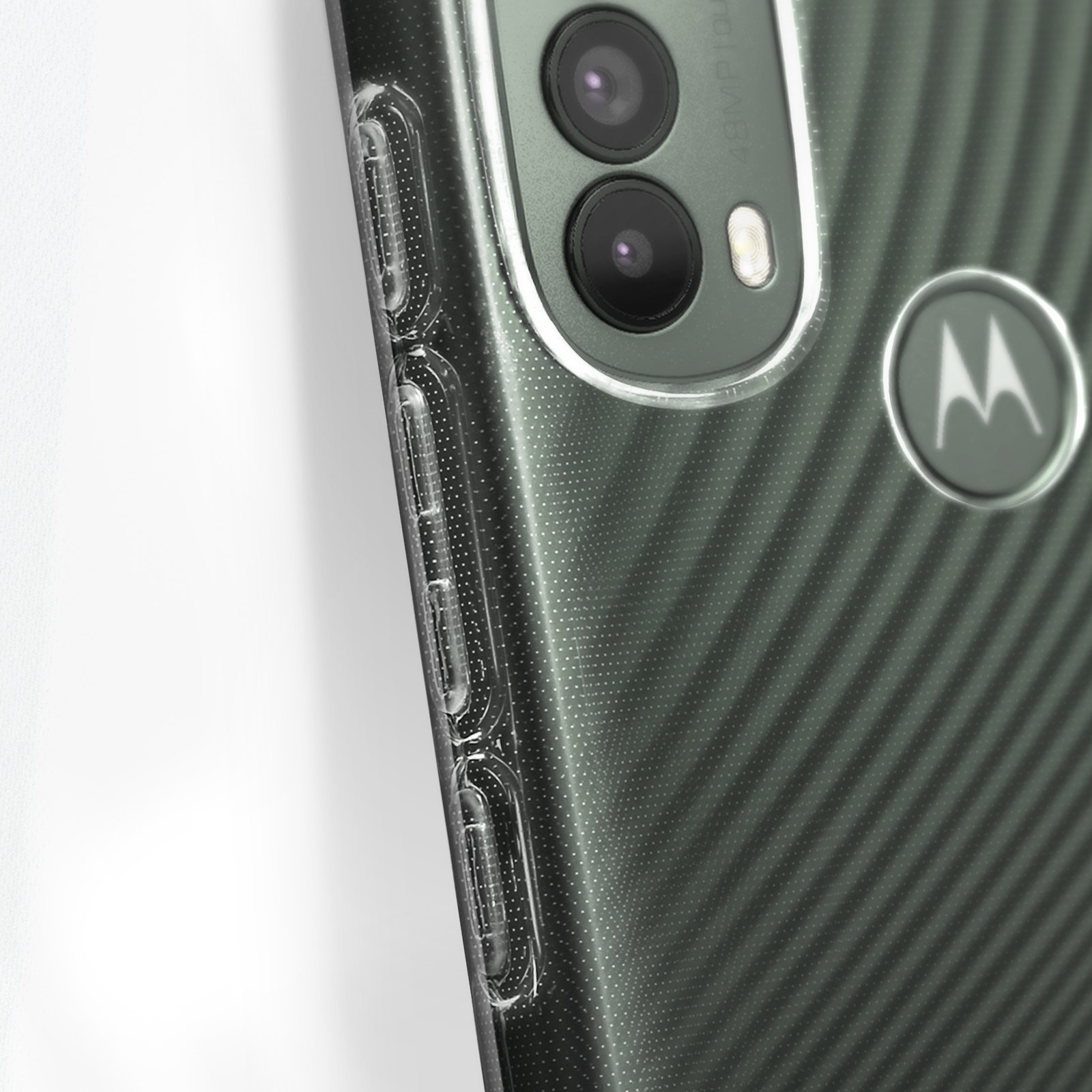 AVIZAR Transparent Backcover, Series, Moto E20, Motorola, Set
