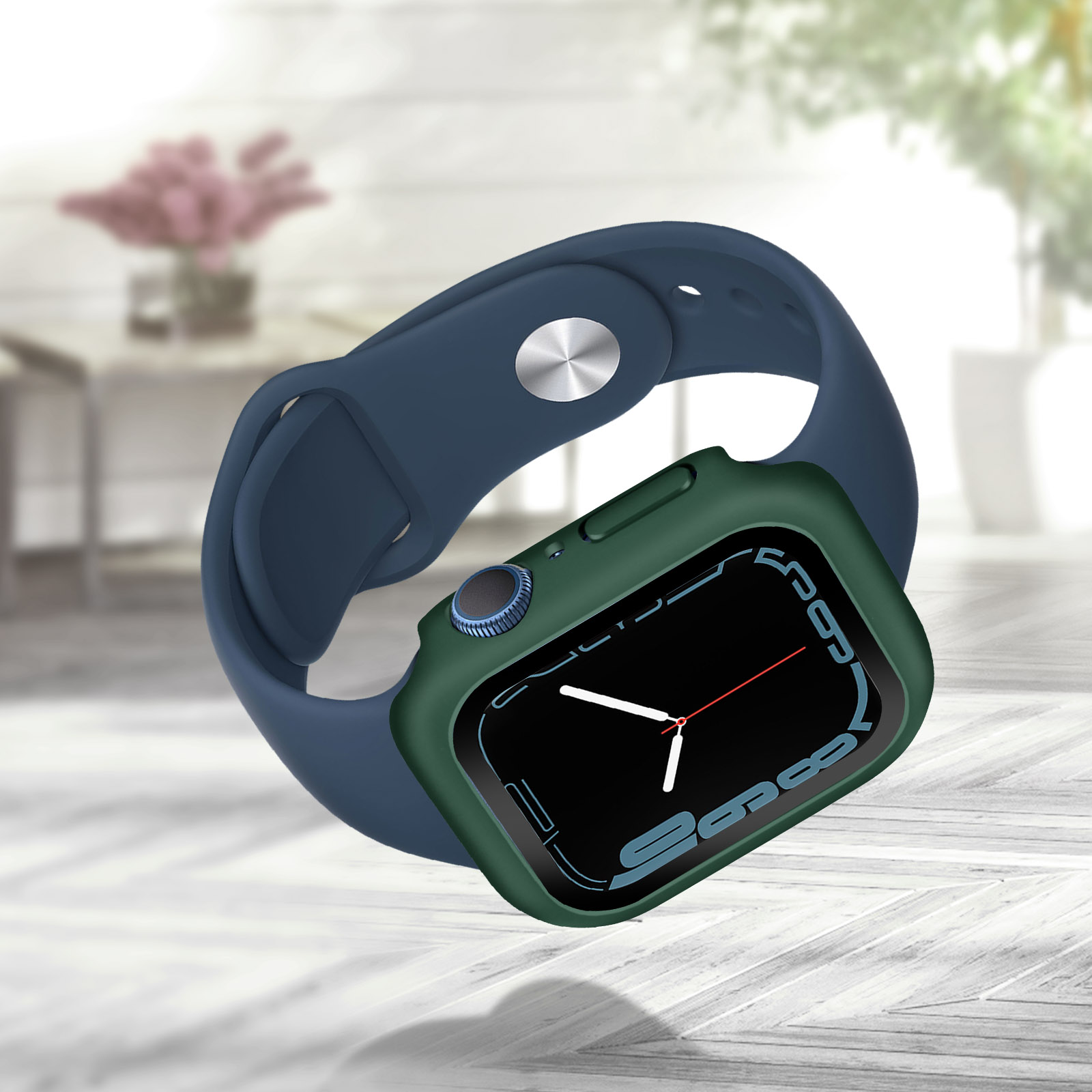 AVIZAR harte Schutzhülle, Full Apple Grün Watch Apple, 7, Cover, Series
