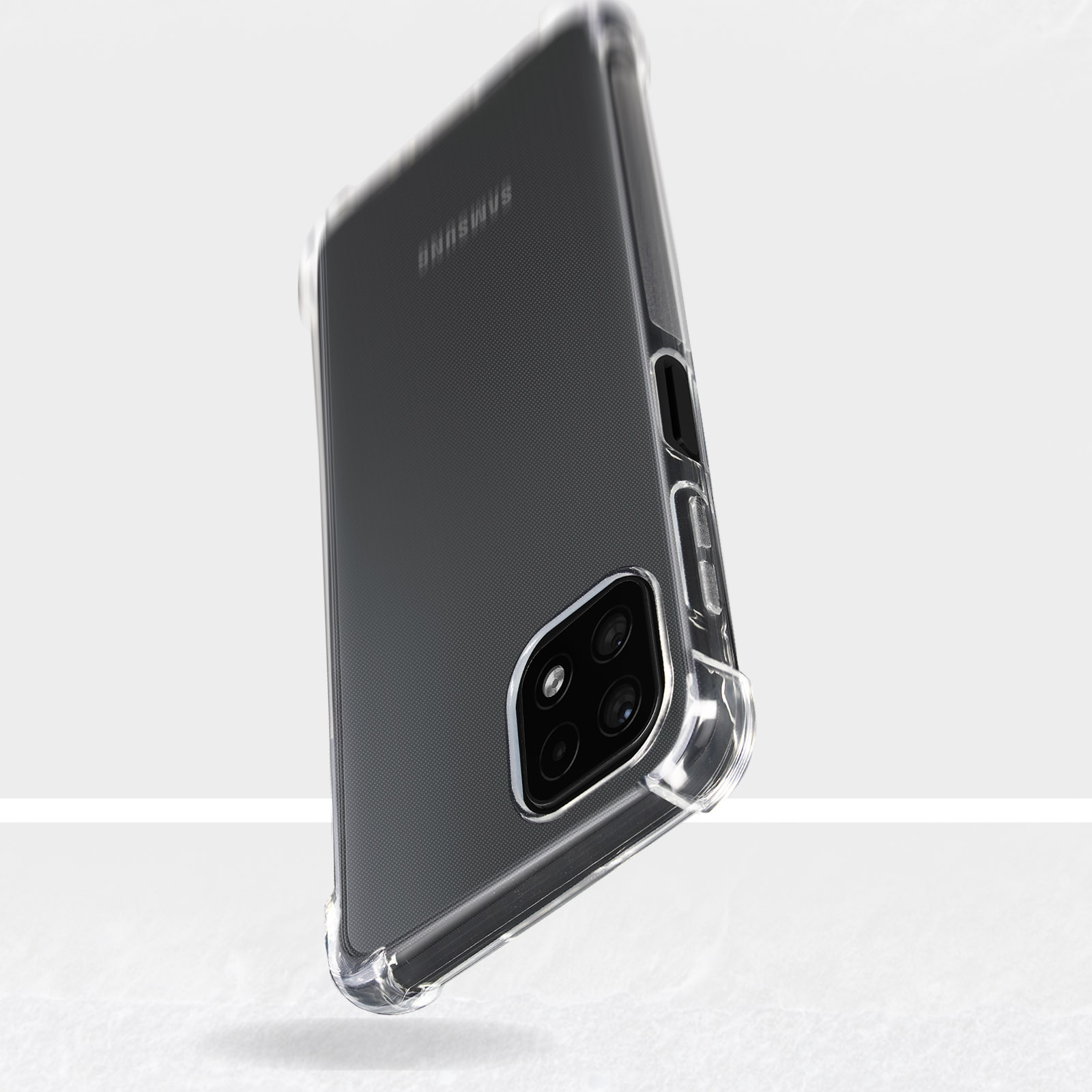AKASHI Bumper Series, Backcover, Transparent Galaxy Samsung, A22 5G