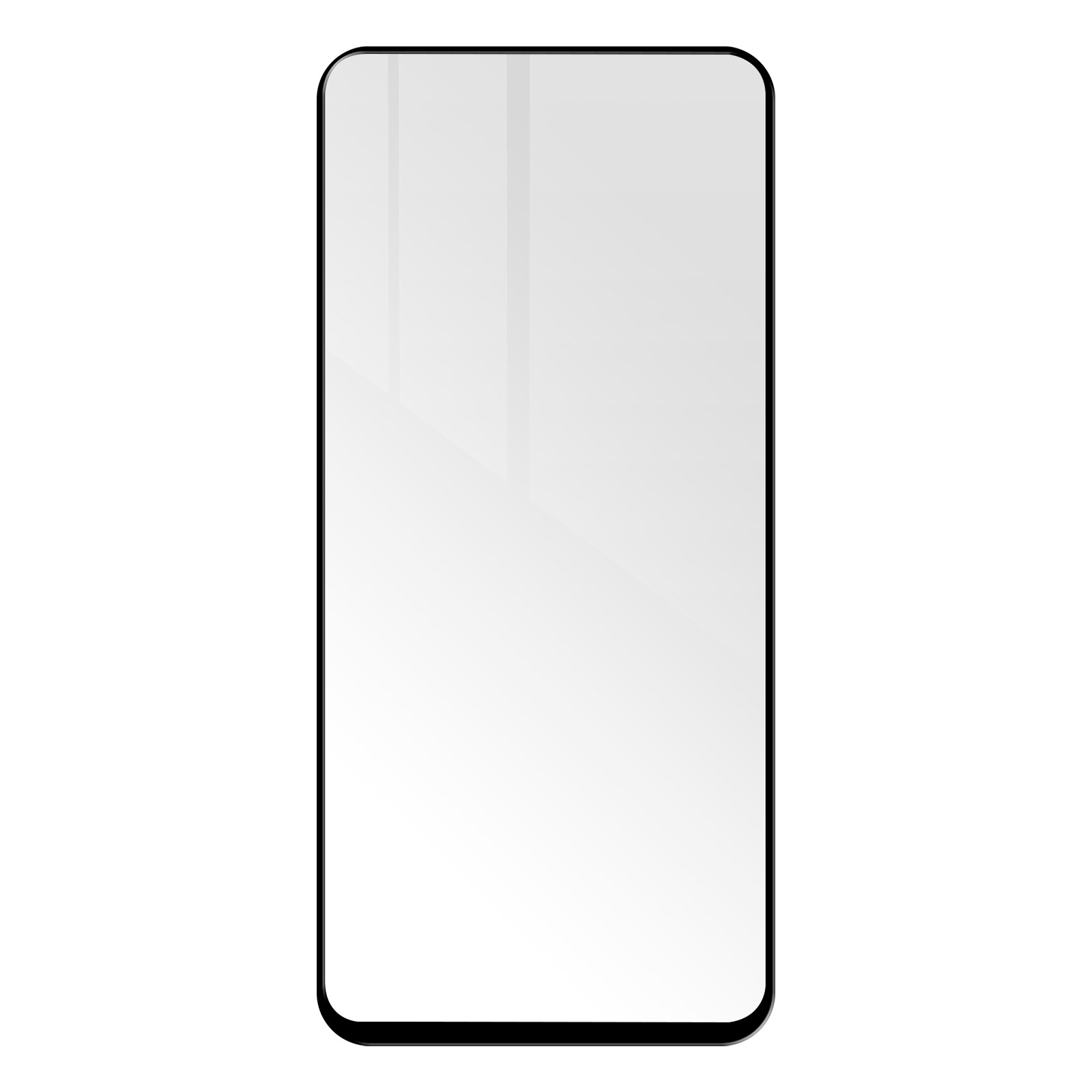 Gehärtetes 2) mit Rand Schutzfolie Härtegrad, AVIZAR Nord Schwarz Glas Glas-Folien(für 9H OnePlus