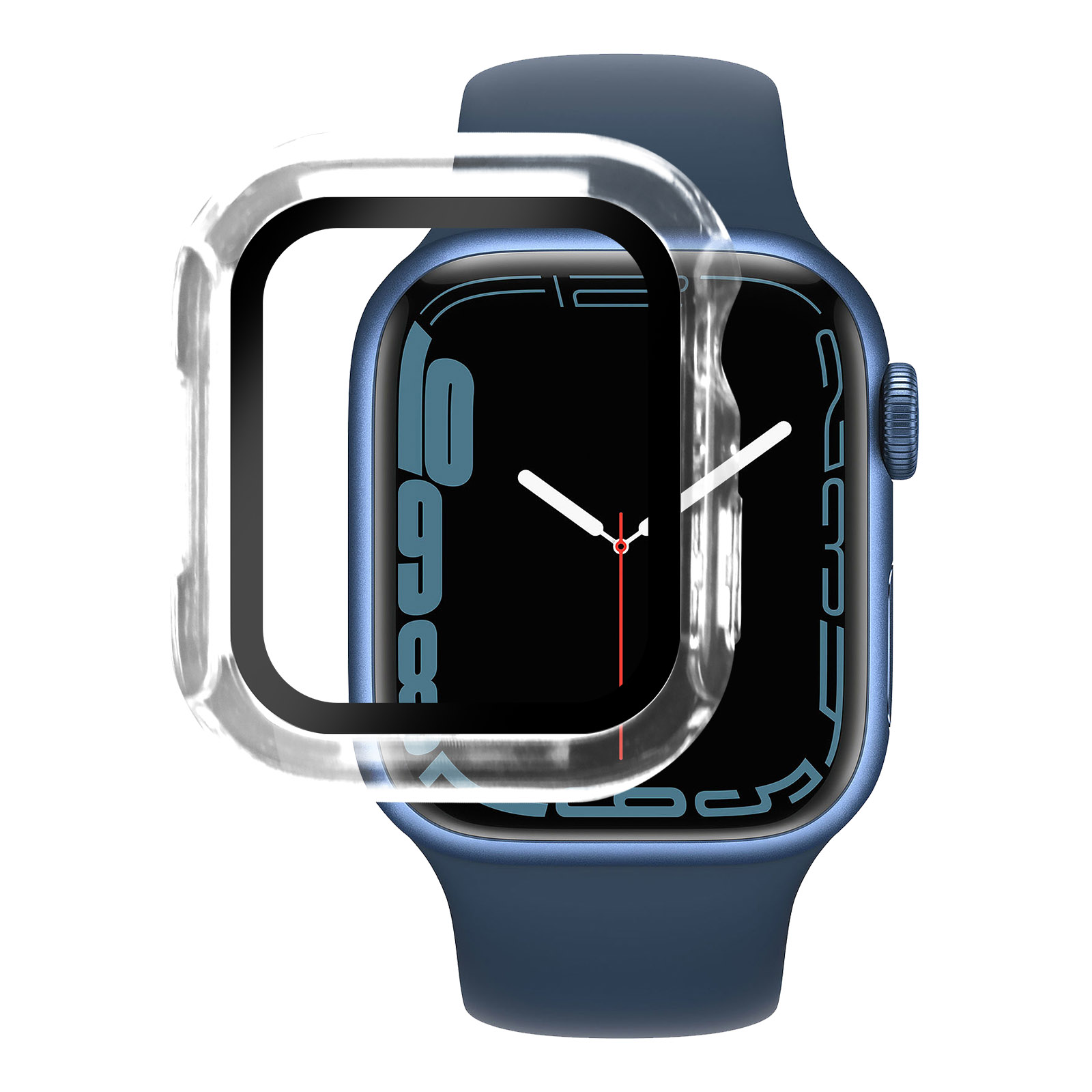 AVIZAR harte Watch Transparent Series Cover, Full 7, Schutzhülle, Apple Apple