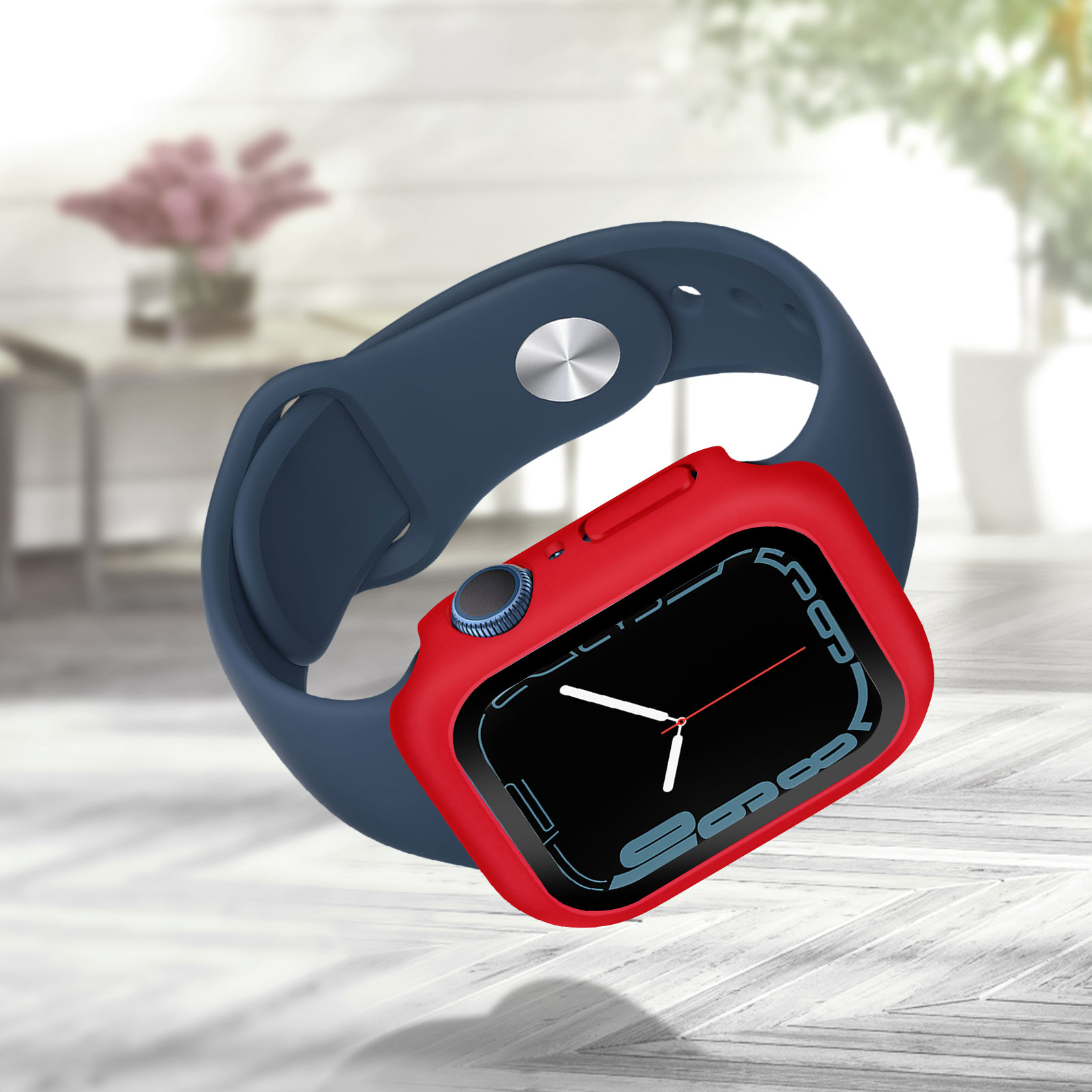 AVIZAR harte Series Watch Schutzhülle, 7, Full Cover, Apple Apple, Rot
