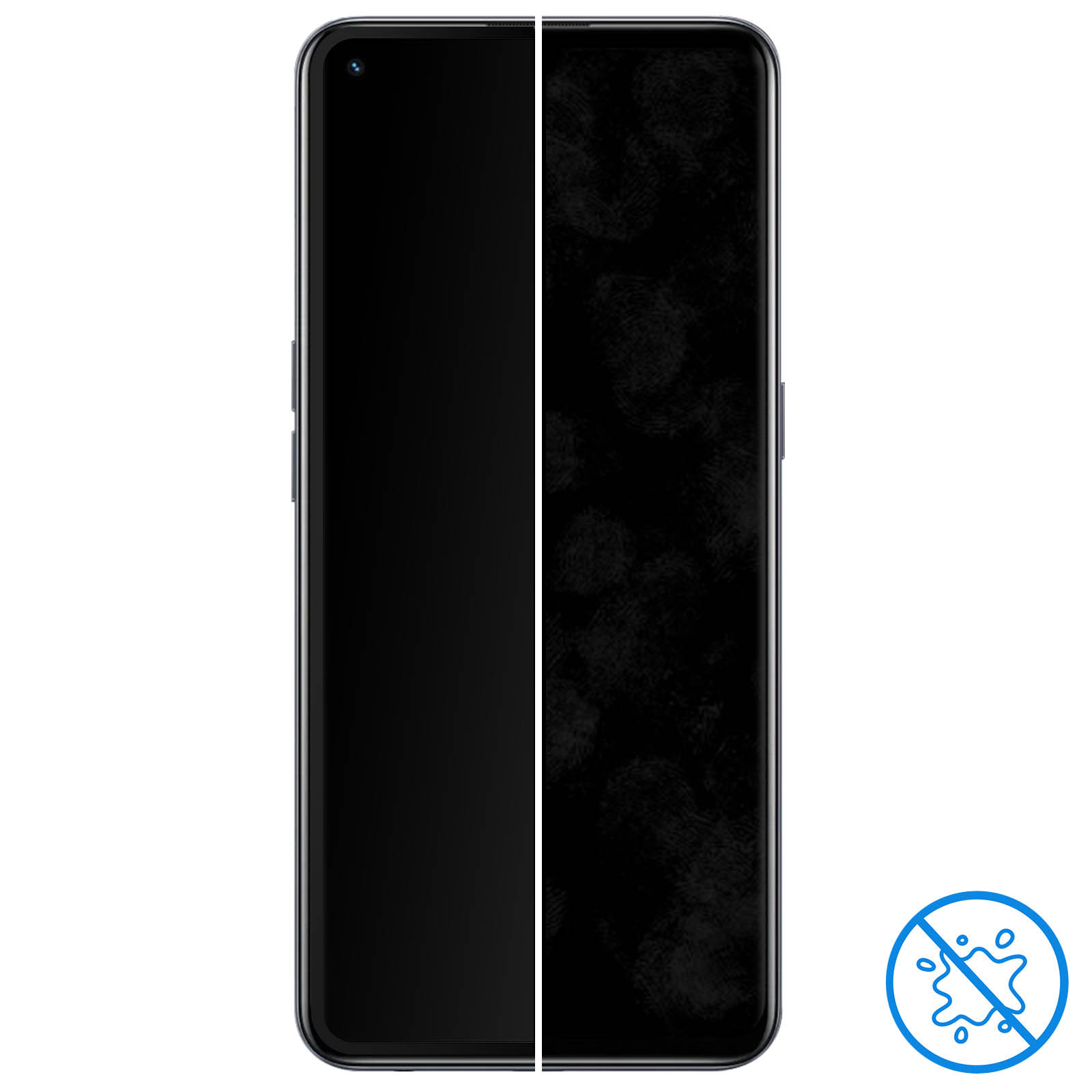 Realme Master Edition) Displayschutzfolie Glas-Folien(für gehärtetem farbigem aus Rand GT mit AVIZAR Glas