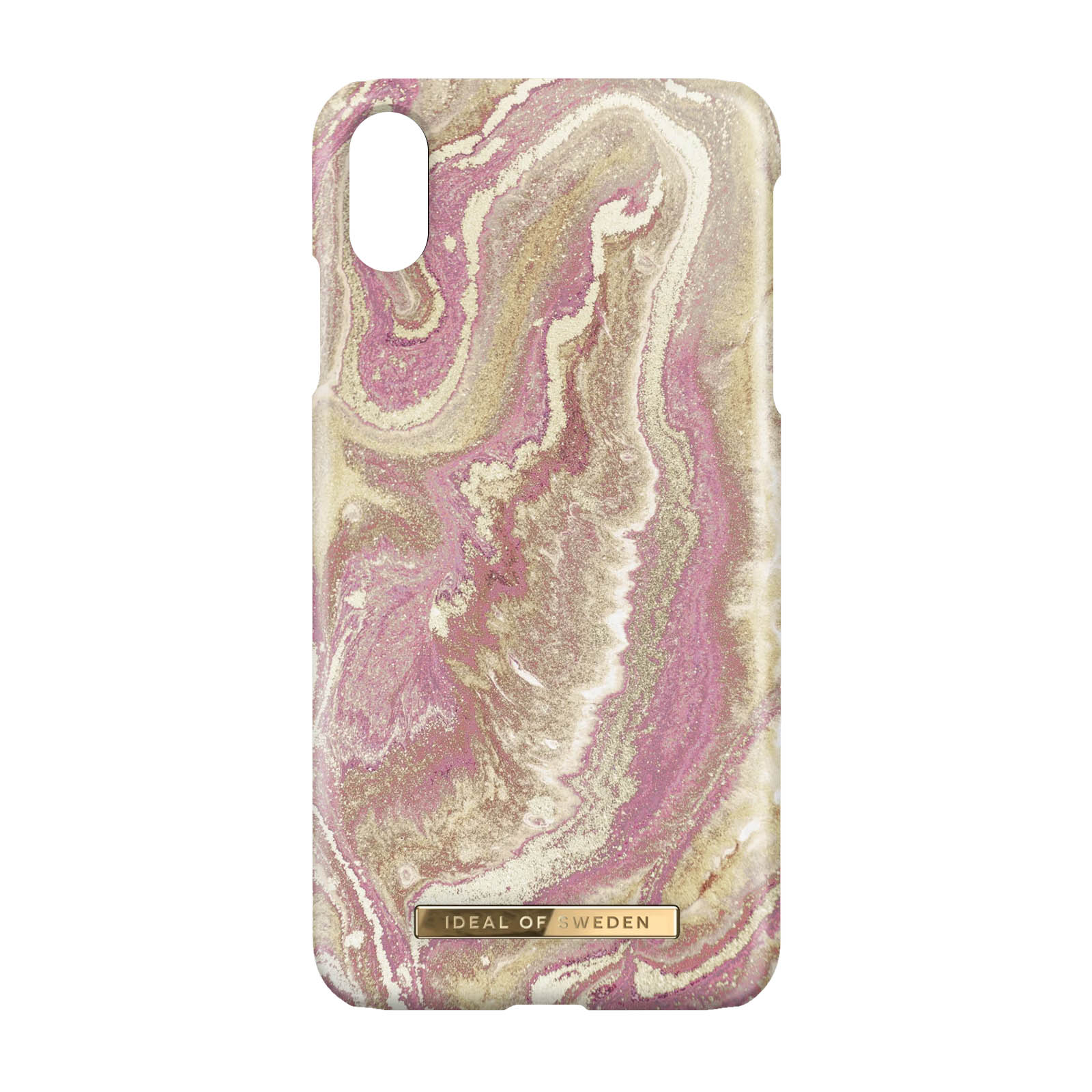 IDEAL OF SWEDEN Series, Backcover, Apple, Rosa Blush Hülle XS Golden Marble iPhone Max