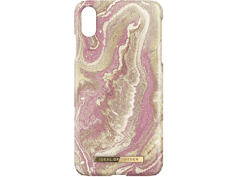 IDEAL OF SWEDEN Golden Blush Marble Hülle Series, Backcover, Apple, iPhone XS Max, Rosa