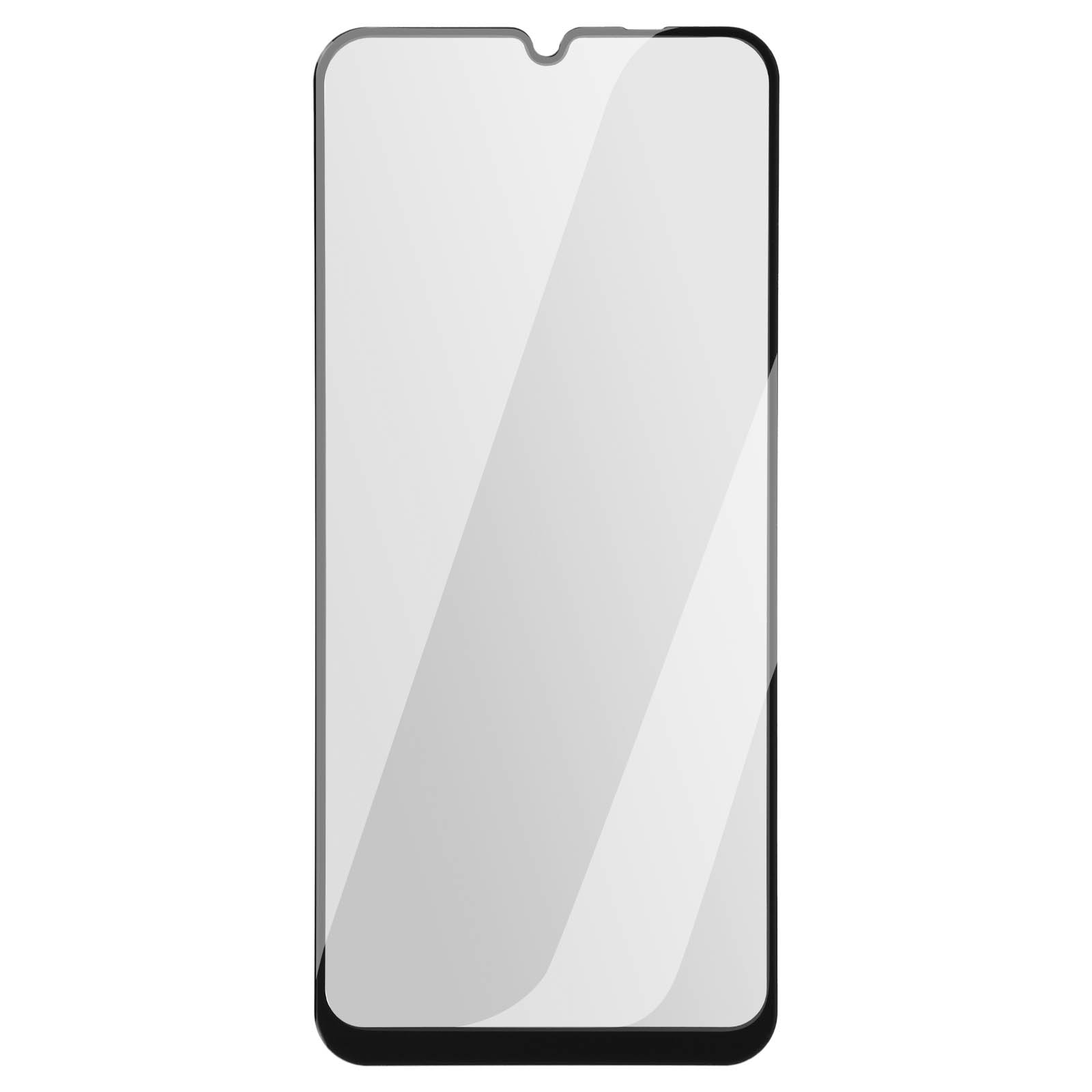 Protecteur d'écran pour smartphone avec cadre noir.