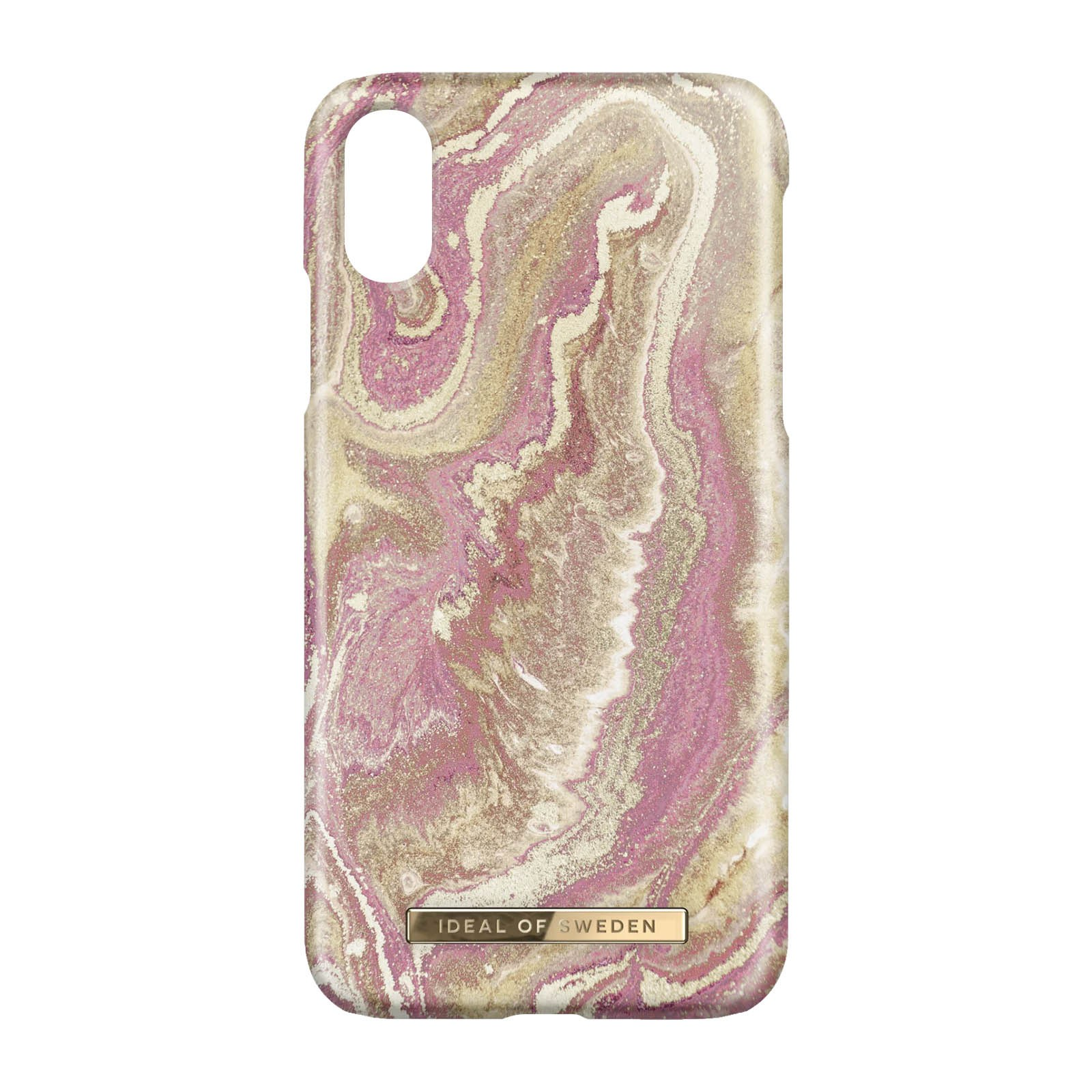 IDEAL OF SWEDEN Golden Blush XR, Hülle Backcover, Marble Series, Apple, Rosa iPhone