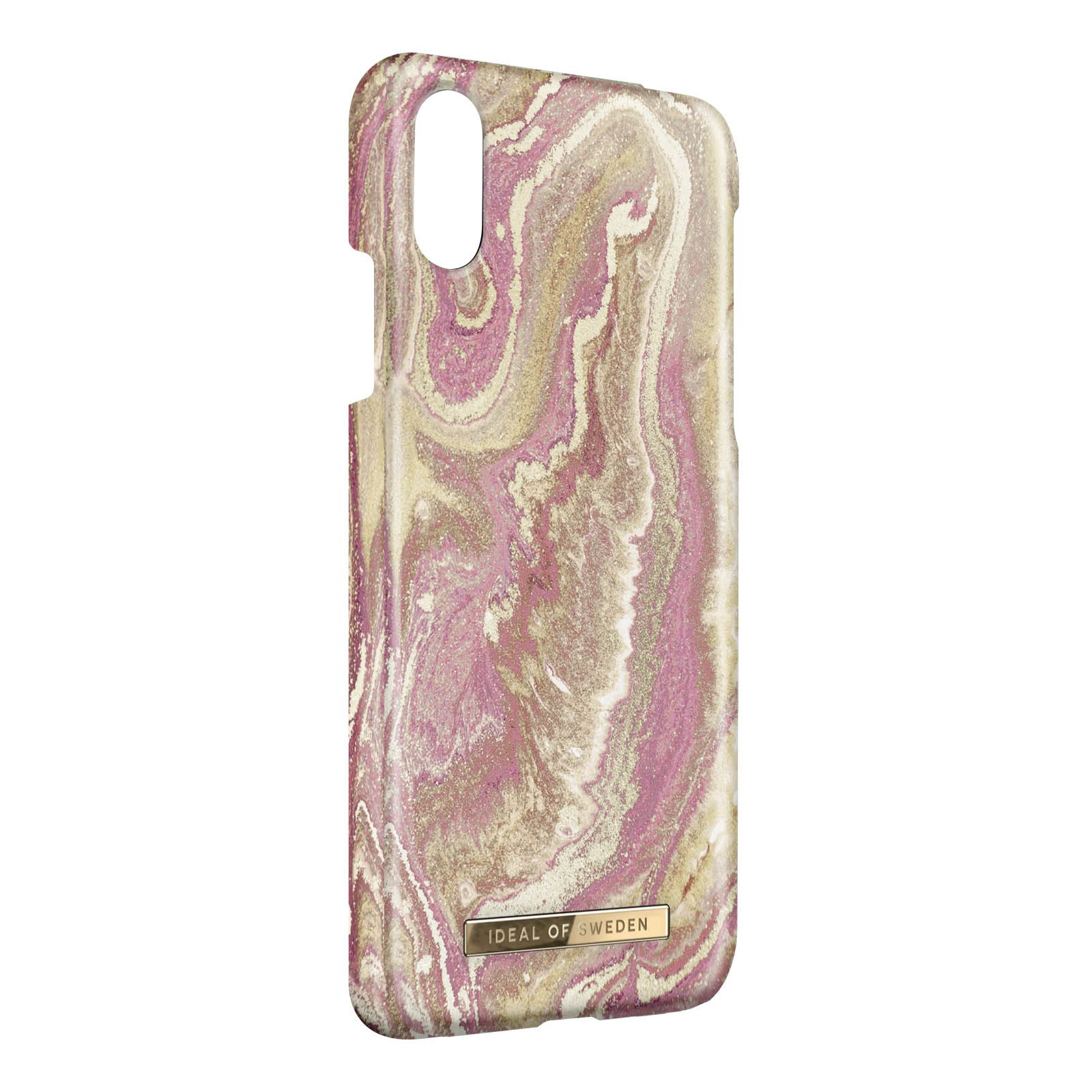 IDEAL OF SWEDEN Golden Blush XR, Hülle Backcover, Marble Series, Apple, Rosa iPhone