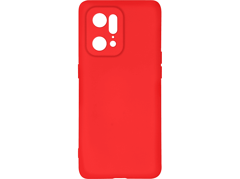 AVIZAR Soft Touch Handyhülle Series, Oppo, Find Backcover, Rot X5 Pro