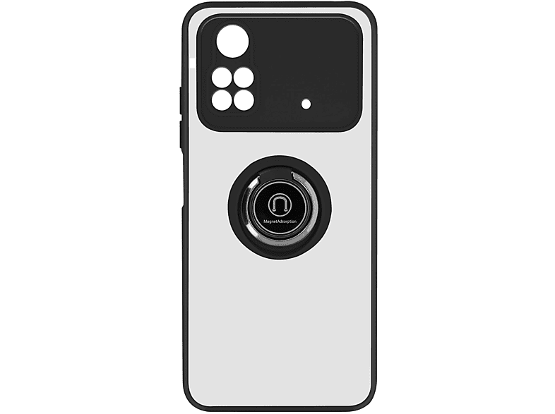 AVIZAR Handyhülle mit Ring-Halterung Xiaomi, Schwarz Series, Pro, M4 Poco Backcover