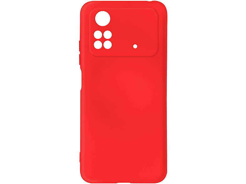 AVIZAR Soft Series, Touch Pro, Handyhülle Xiaomi, Rot Backcover, Poco M4