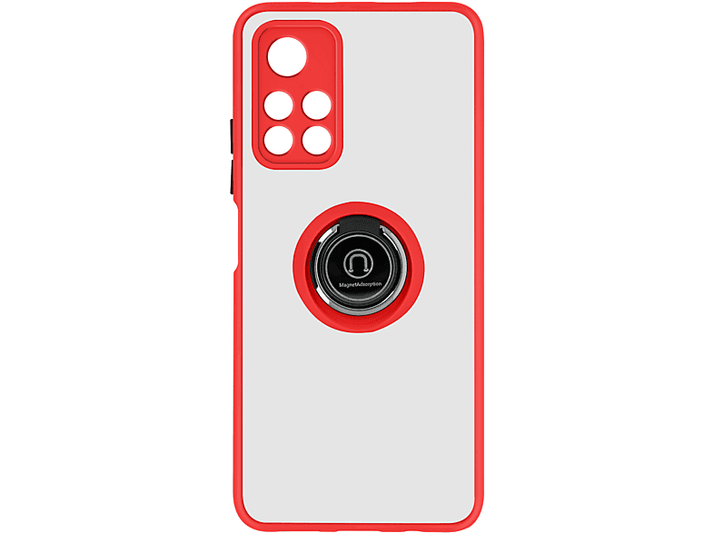 AVIZAR Handyhülle mit Ring-Halterung Series, Backcover, Xiaomi, Redmi Note 11S 5G, Rot