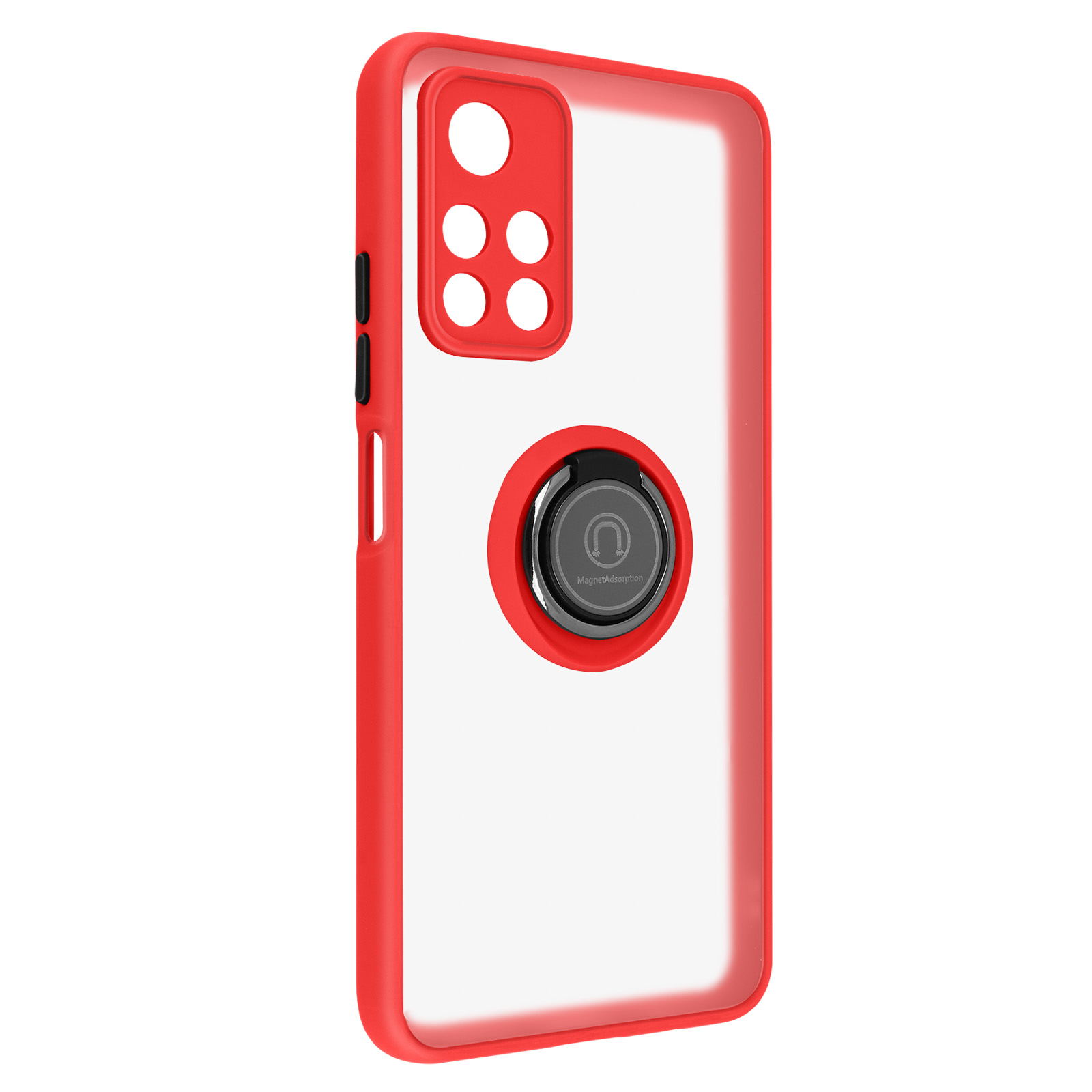 AVIZAR Handyhülle 11S Series, 5G, Ring-Halterung Backcover, Note Rot Redmi Xiaomi, mit