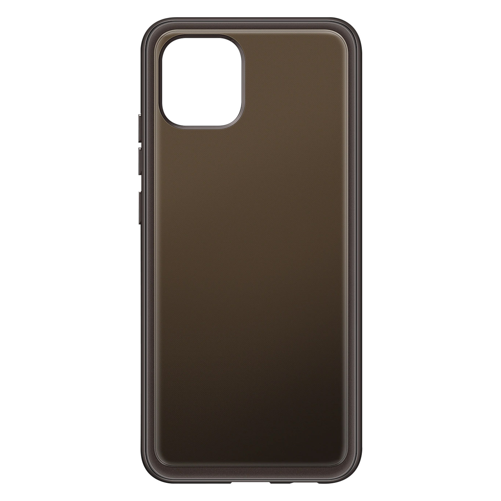 Cover Galaxy Samsung, Series, A03, Backcover, SAMSUNG Soft Clear Schwarz-Transparent