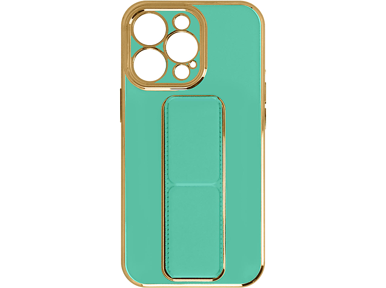 AVIZAR Handyhülle mit Metallic Blau Backcover, Series, iPhone Rand Apple, 13 Pro