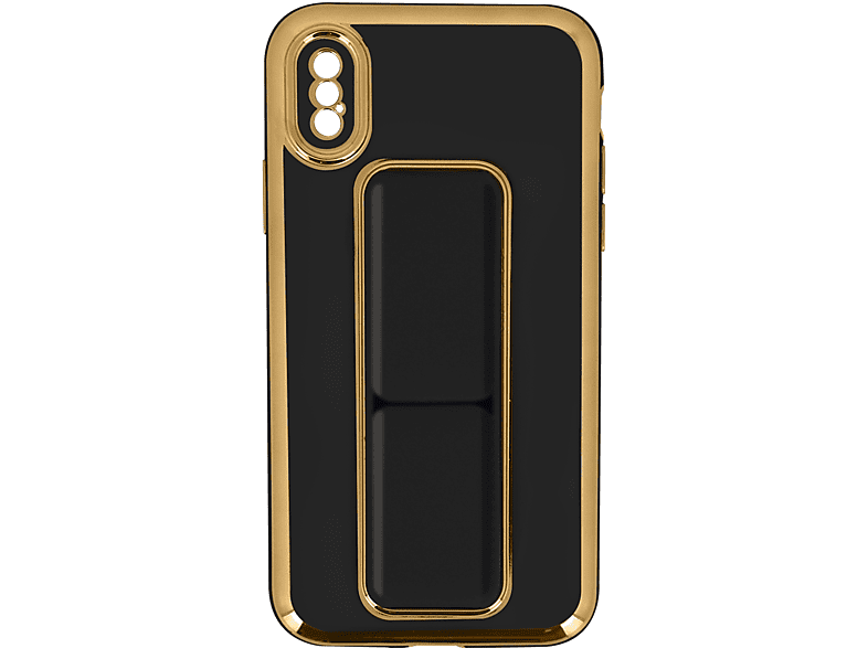 AVIZAR Handyhülle iPhone Rand Backcover, Metallic mit Apple, Schwarz XS, Series
