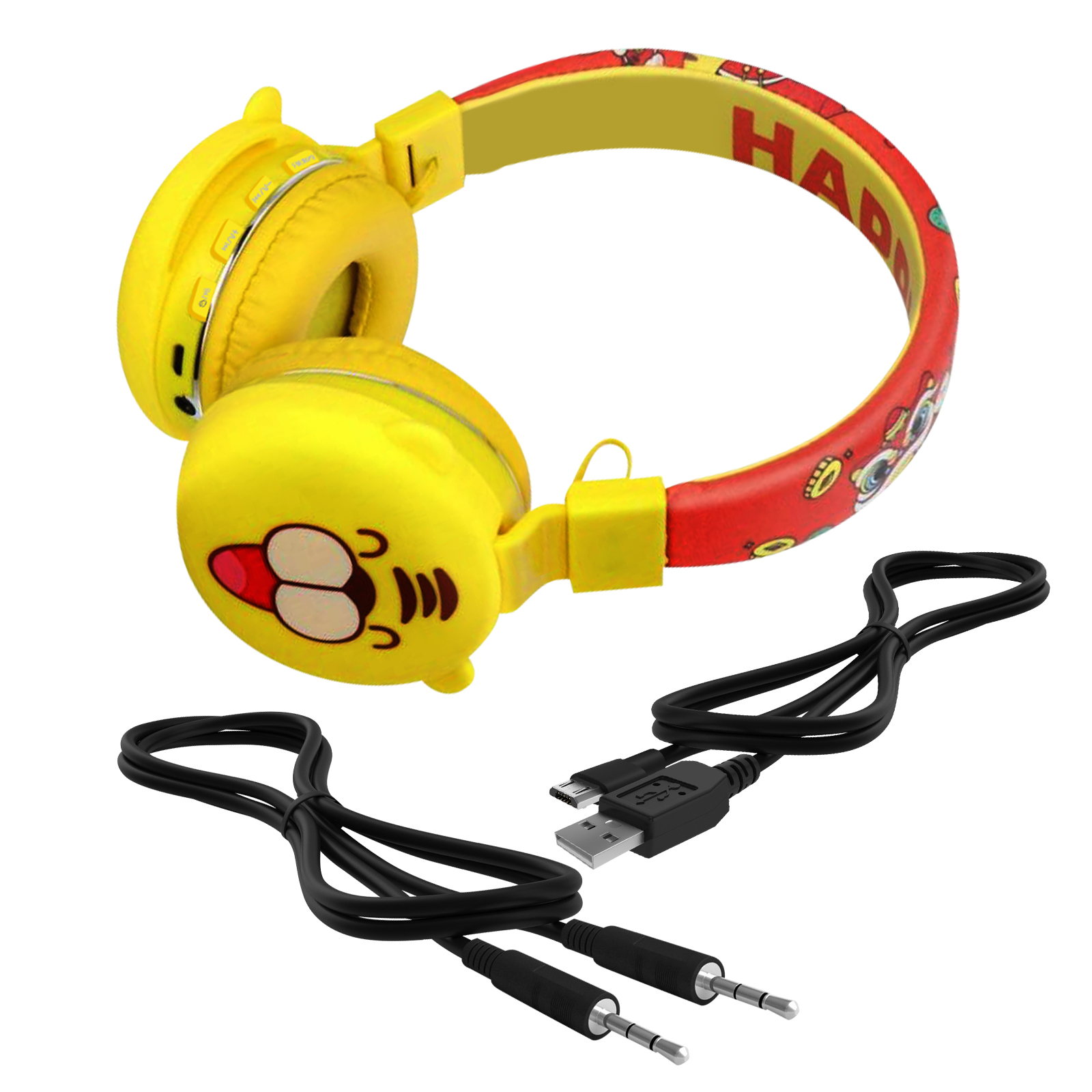 King AVIZAR Bluetooth-Headset Headsets Happy Furry