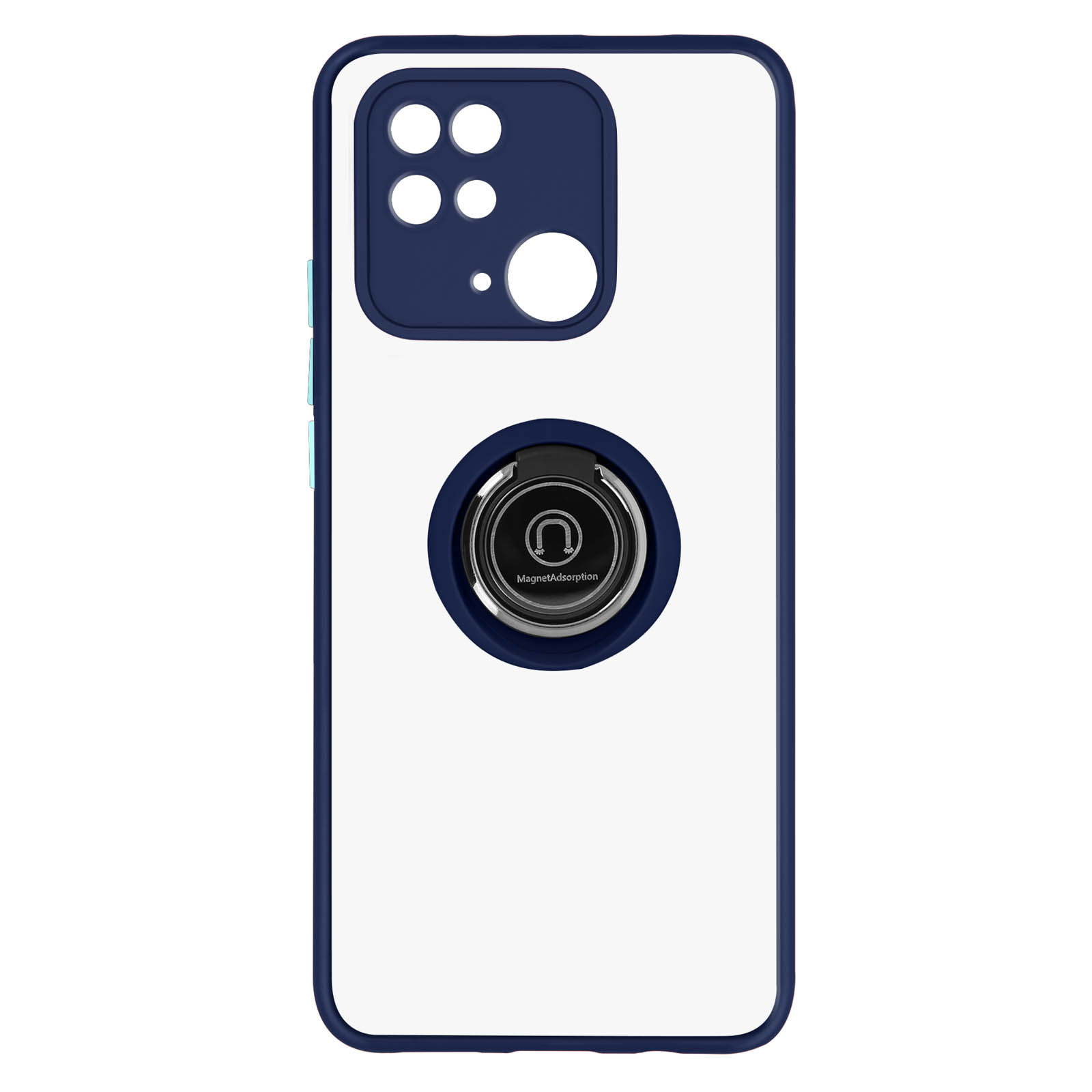 AVIZAR Handyhülle mit Ring-Halterung Series, Blau Backcover, Xiaomi, Redmi 10C