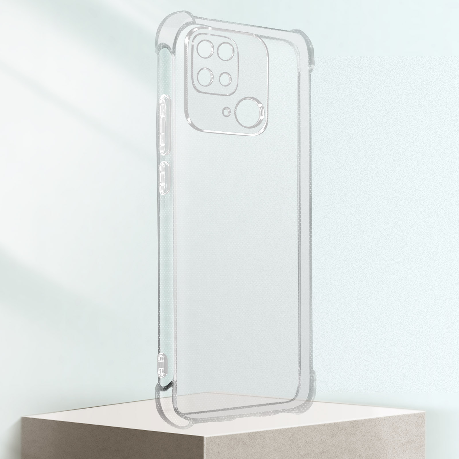 mit Backcover, Transparent verstärkten Redmi 10C, AVIZAR Schutzhülle Series, Xiaomi, Ecken
