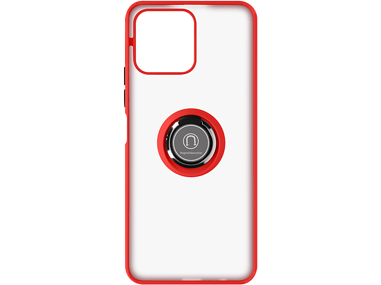 Honor X8, Honor, AVIZAR Series, mit Handyhülle Rot Ring-Halterung Backcover,