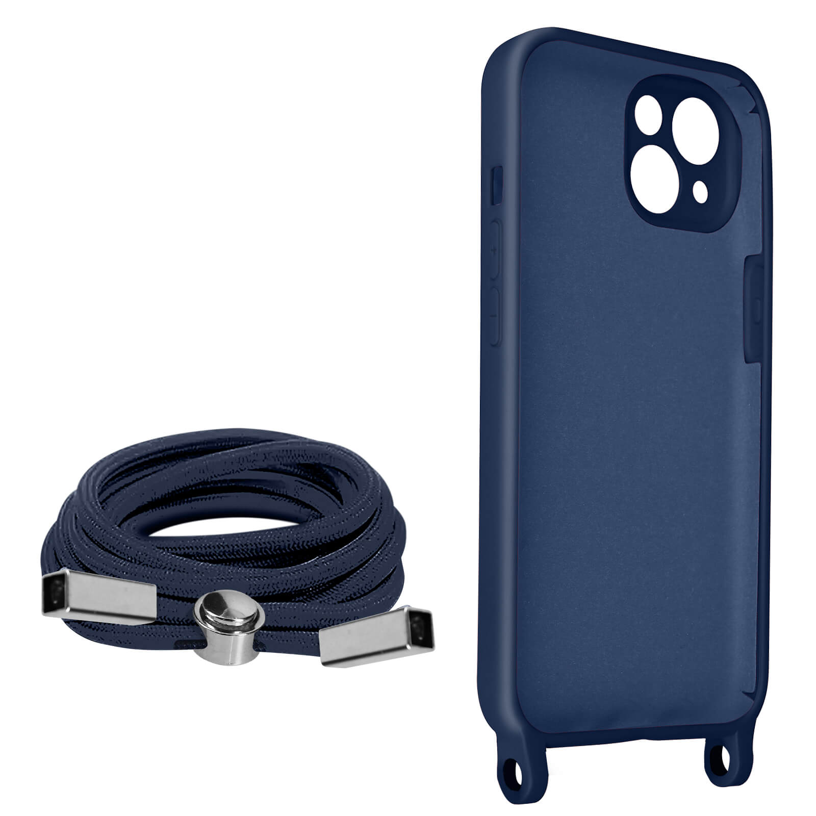 Halbsteife mit Blau Mini, Apple, 13 Schutzhülle AVIZAR Kette Backcover, iPhone Series,