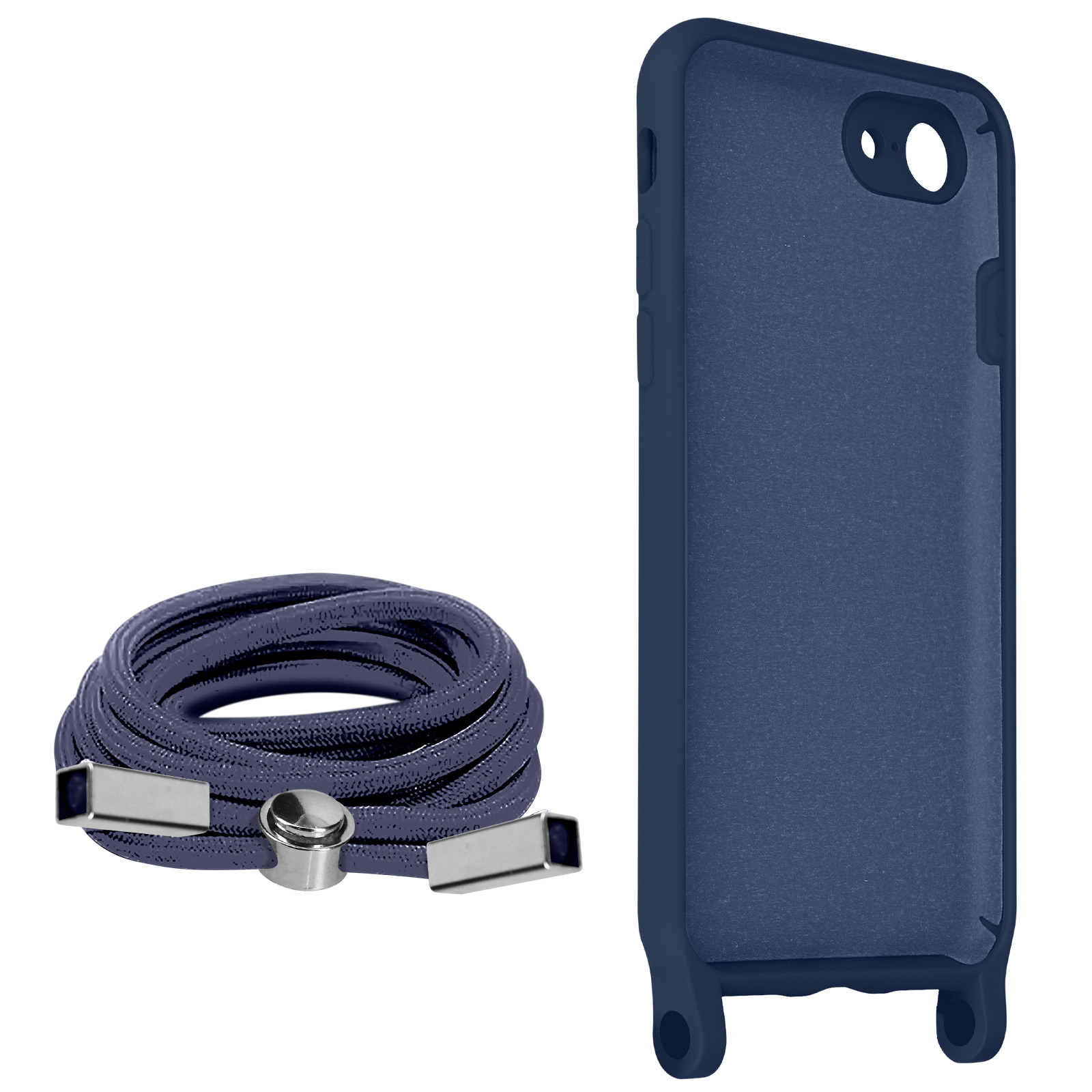 Apple, mit iPhone Backcover, AVIZAR Kette Halbsteife Series, Blau 2022, Schutzhülle SE