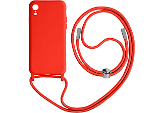 AVIZAR Halbsteife Schutzhülle mit Kette Series, Backcover, Apple, iPhone XR, Rot