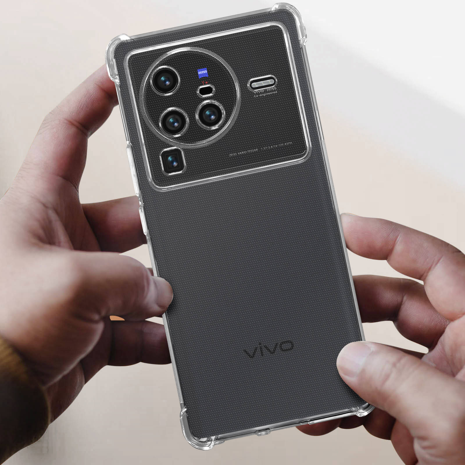 Series, AVIZAR verstärkten Ecken X80 mit Vivo Transparent Vivo, Schutzhülle Backcover, Pro,