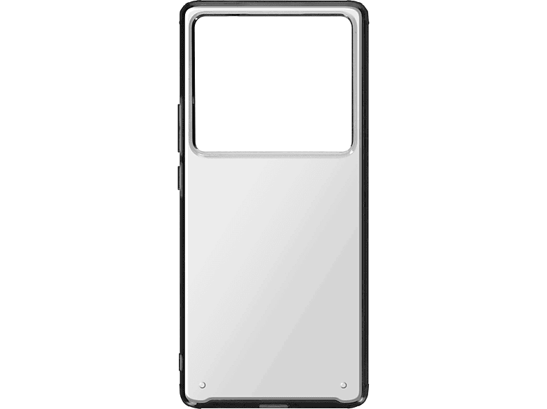 AVIZAR Schutzhülle mit harter Rückseite Series, Backcover, Vivo, Vivo X80 Pro, Schwarz-Transparent