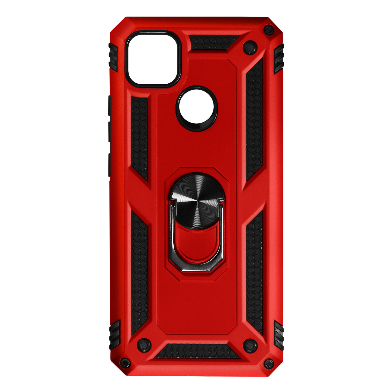 AVIZAR stoßfeste Handyhülle mit Redmi Rot Series, Backcover, Xiaomi, 9C, Ring