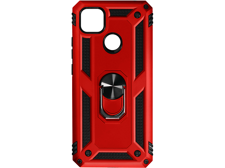 AVIZAR stoßfeste Handyhülle mit Rot 9C, Redmi Series, Ring Xiaomi, Backcover