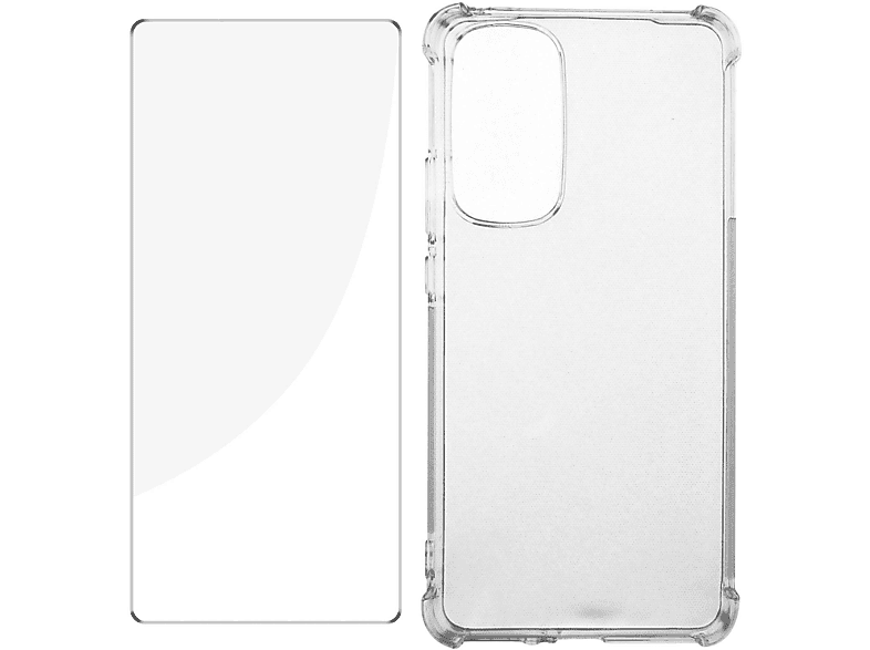 AVIZAR Backcover, Edge Series, Hülle Transparent Schutz-Set: + Premium Motorola, 30, Folie