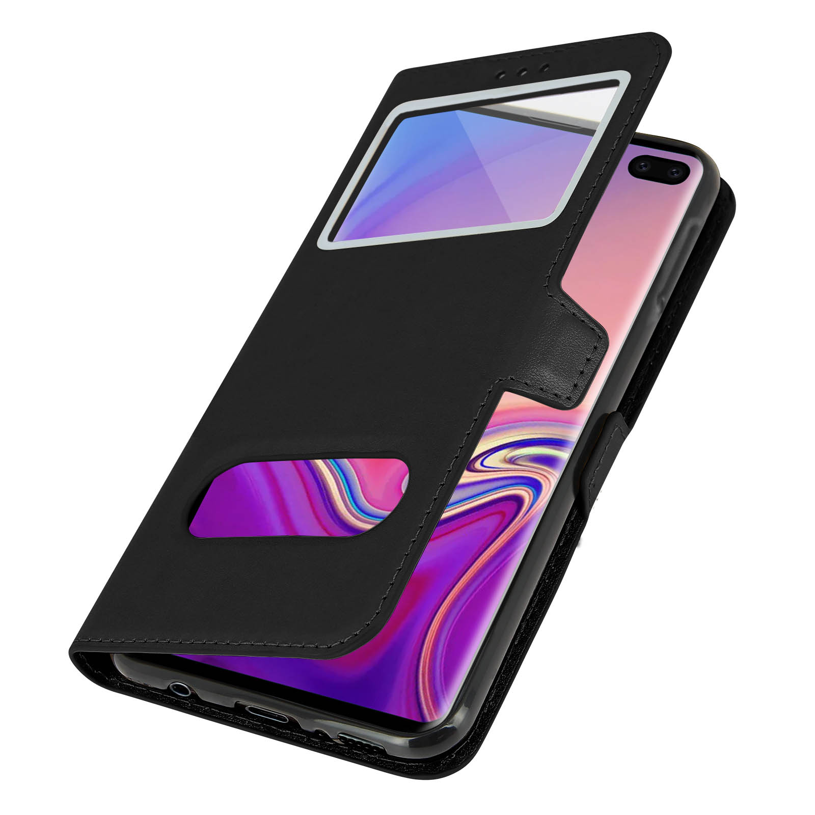 Plus, Towind S10 Samsung, Series, Schwarz Bookcover, Galaxy AVIZAR