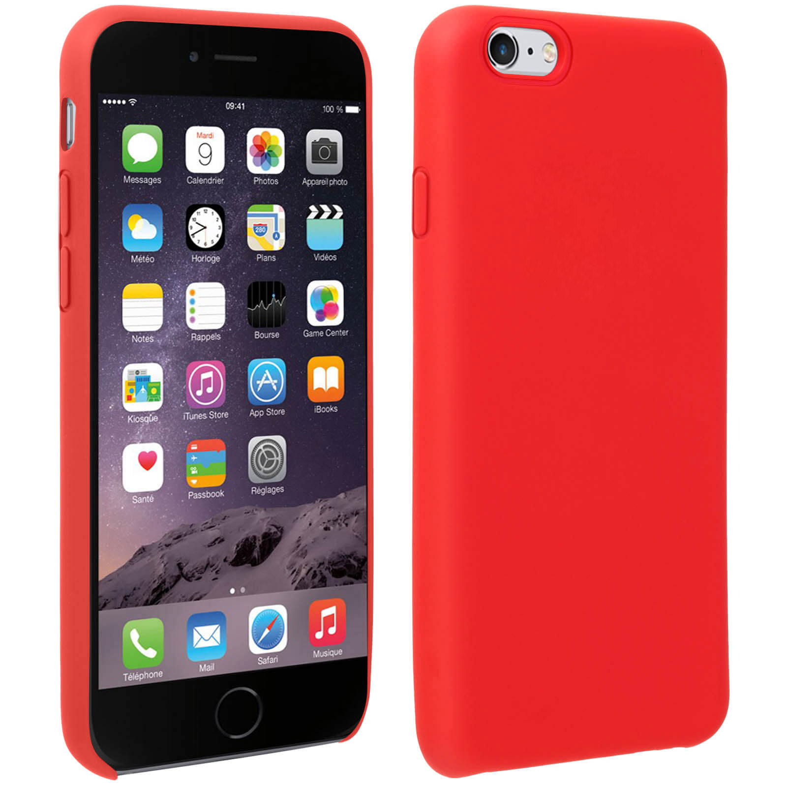 Rot iPhone Series, AVIZAR Apple, 6S, Fast Backcover,